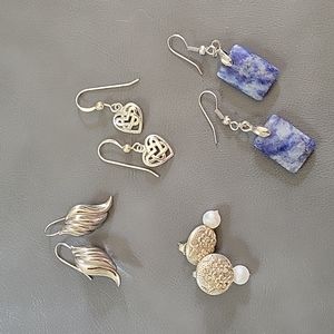Lot of 4 sets of earrings